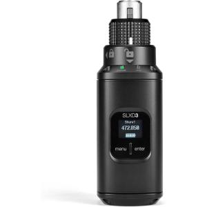 imageShure SLXD3 PlugOn Digital Wireless Transmitter  Convert XLR Microphones to SLXD Wireless Secure Connection 24bit Audio IR Sync  Includes Batteries ampamp Carrying Pouch  G58 Band SLXD3G58G58 Band 470514 MHz
