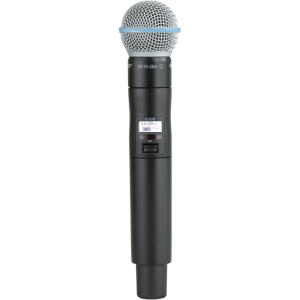 imageShure ULXD2B58 Handheld Transmitter with BETA 58A Vocal Mic Capsule  for use with ULXD Digital Wireless Microphone Systems Receiver Sold Separately  J50A Band ULXD2B58J50AJ50A Band 572608614616 MHz