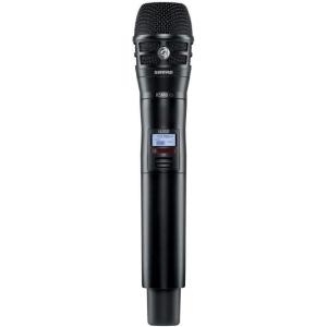 imageShure ULXD2K8N Handheld Transmitter with KSM8 Brushed Nickel Vocal Mic Capsule  for use with ULXD Digital Wireless Microphone Systems Receiver Sold Separately  G50 Band ULXD2K8NG50Black