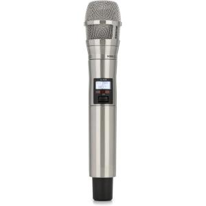 imageShure ULXD2N8CB Handheld Transmitter with Nexadyne 8C Black Cardioid Vocal Mic Capsule  for use with ULXD Digital Wireless Microphone Systems Receiver Sold Separately  G50 Band ULXD2N8CBG50Nickel