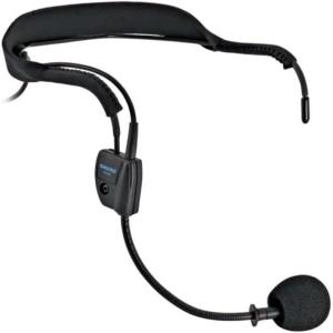 imageShure WH20 Dynamic Headset Microphone  Rugged Lightweight Secure Fit for Active Mic Users for InstructorsMusicians RightAngle 14 63mm Connector for Unbalanced Mic Input WH20QTRXLR