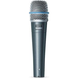 imageShure BETA 57A Instrument Microphone  Supercardioid Dynamic Mic for Vocal and Instrumental Applications with High Output Neodymium Element Durable Steel Mesh Grille and Shock Mount