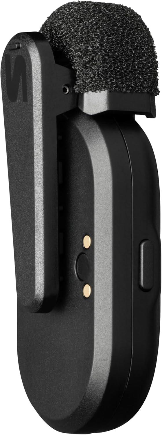 imageShure MoveMic One  Pro Direct to Phone Wireless Lavalier Microphone for iPhone ampamp Android Bluetooth Mini Mic 24 Hours Charge Quick Set Up IPX4 Compact ampamp Portable Clip Lav MVONEZ7Single Channel