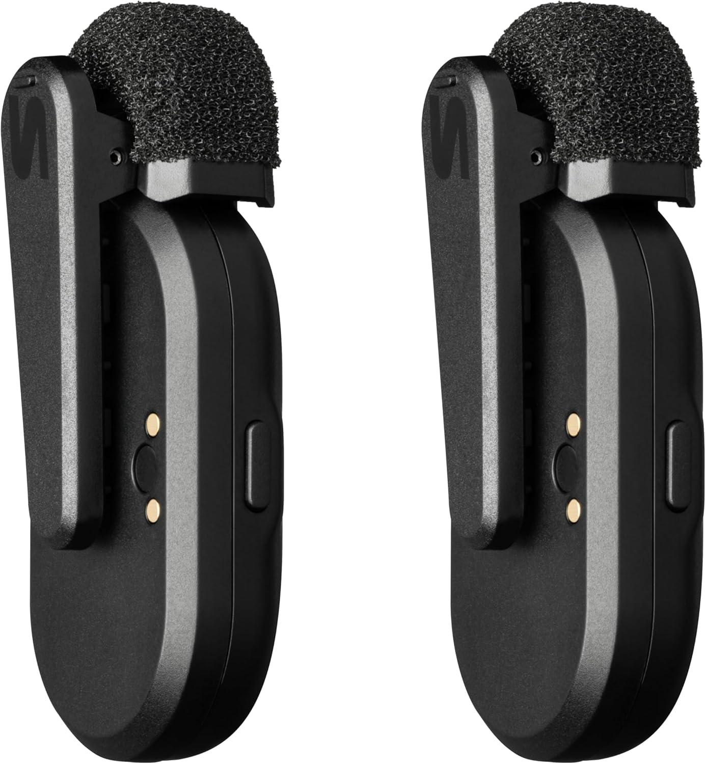 imageShure MoveMic One  Pro Direct to Phone Wireless Lavalier Microphone for iPhone ampamp Android Bluetooth Mini Mic 24 Hours Charge Quick Set Up IPX4 Compact ampamp Portable Clip Lav MVONEZ7Two Channel