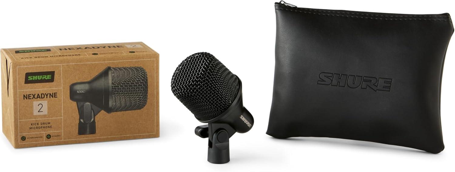 imageShure Nexadyne 2 Kick Drum Microphone with Revonic Technology  Supercardioid Dynamic Mic for Pro Performance Enhanced Frequency Range ampamp Noise Reduction DualEngine Transducers NXN2Kick Drum