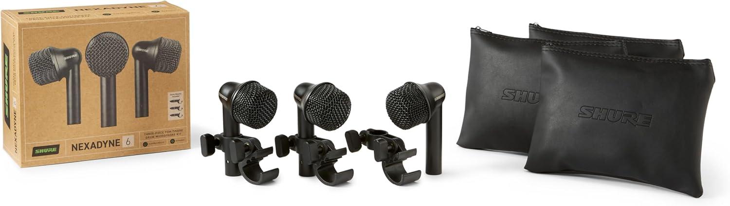 imageShure Nexadyne 2 Kick Drum Microphone with Revonic Technology  Supercardioid Dynamic Mic for Pro Performance Enhanced Frequency Range ampamp Noise Reduction DualEngine Transducers NXN2TomSnare 3pk