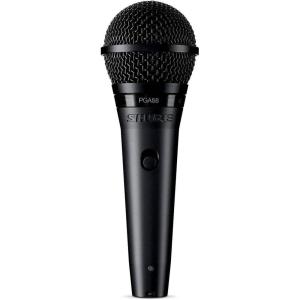 imageShure PGA58 Dynamic Microphone  Handheld Mic for Vocals with Cardioid Pickup Pattern Discrete OnOff Switch 3pin XLR Connector 15 XLRtoQTR Cable Stand Adapter and Zipper Pouch PGA58QTR15 XLR to 14inch 635 mm phone plug