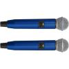 imageShure WA713WHT Colored Handle Only for BLX2SM58 and BLX2BETA58A Wireless Transmitters WhiteBlue
